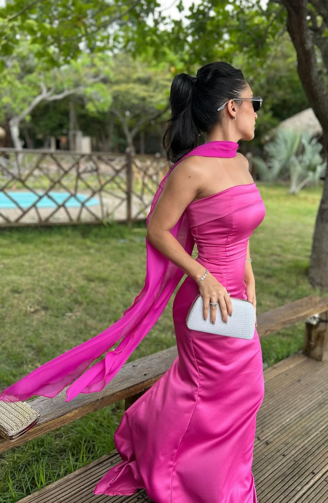 Elegant Satin Long Prom Dresses Mermaid Dress for Formal Occasion