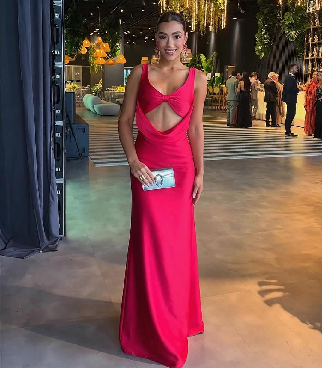 Backless Mermaid Satin Gala Dress Woman for Party