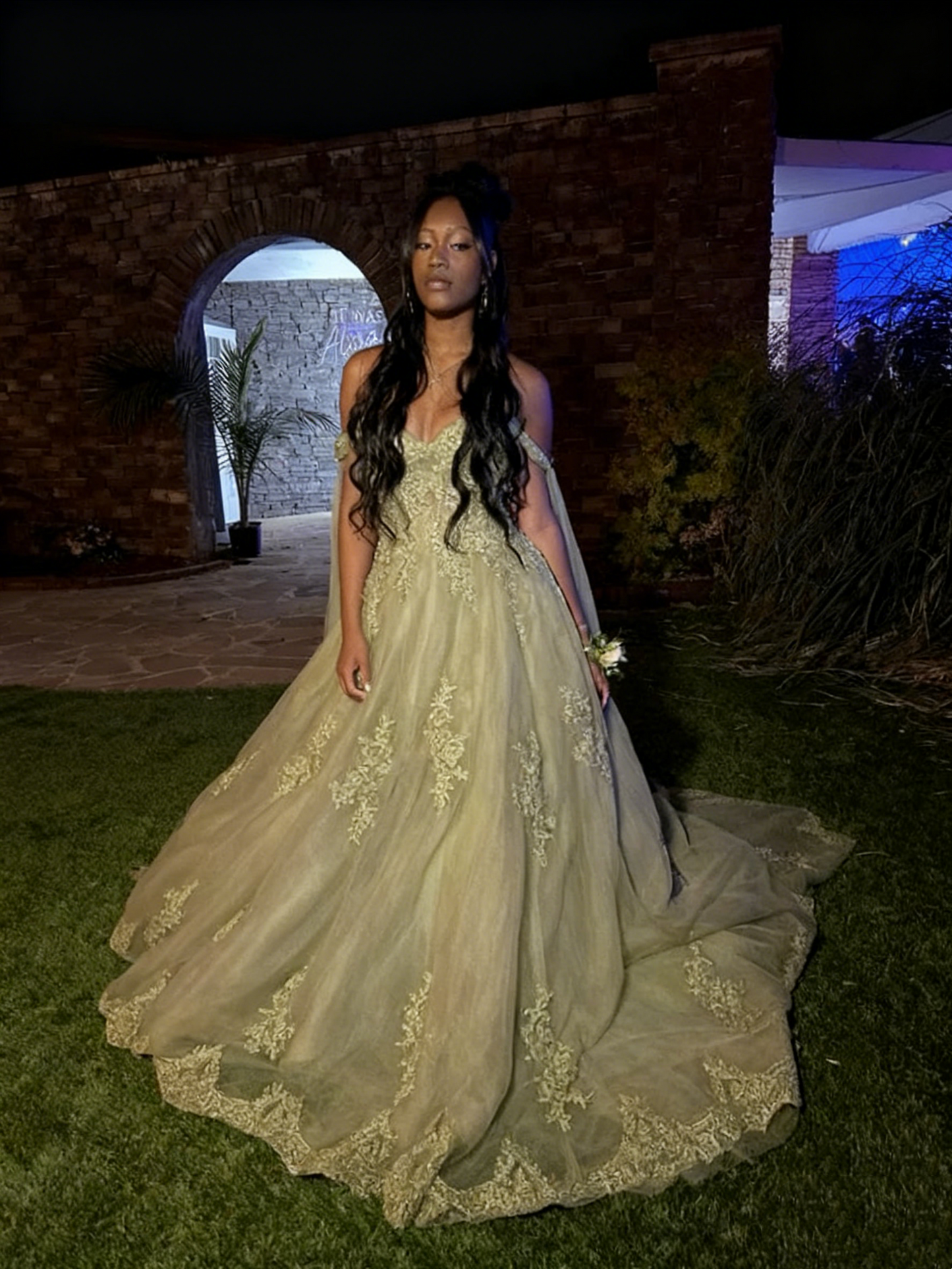 Fancy Green Tulle Prom Outfit Ball Gown Birthday Party Dress