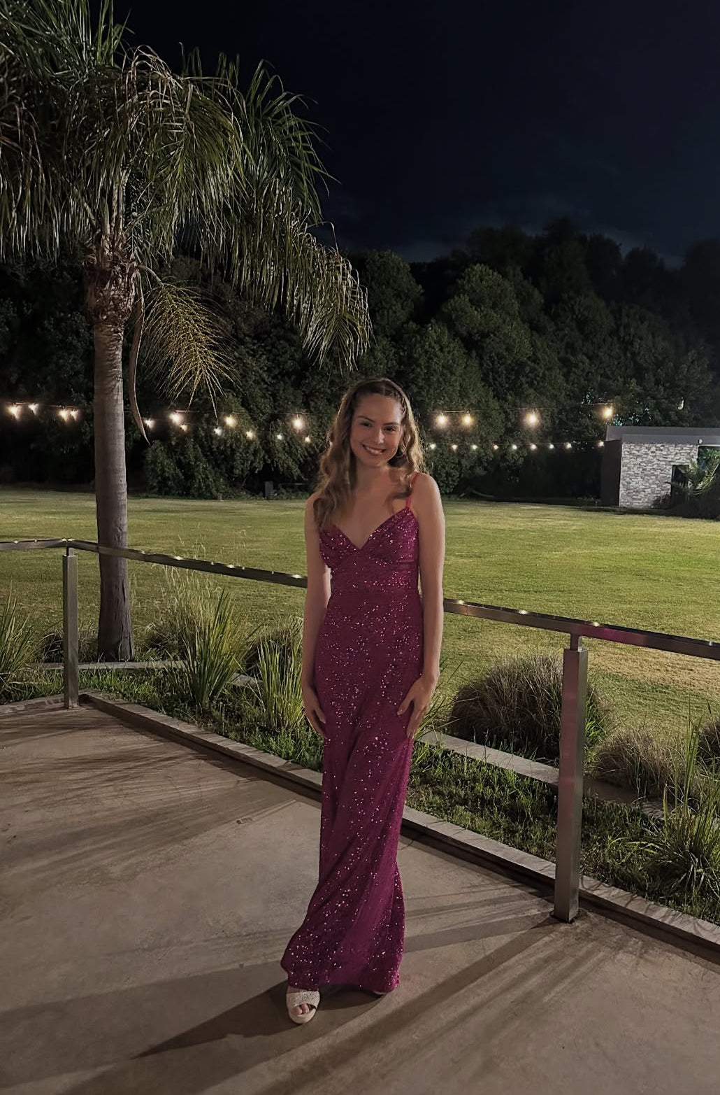 V Neck Sequin Long Prom Dress Sparkling Formal Wedding Guest Dresses