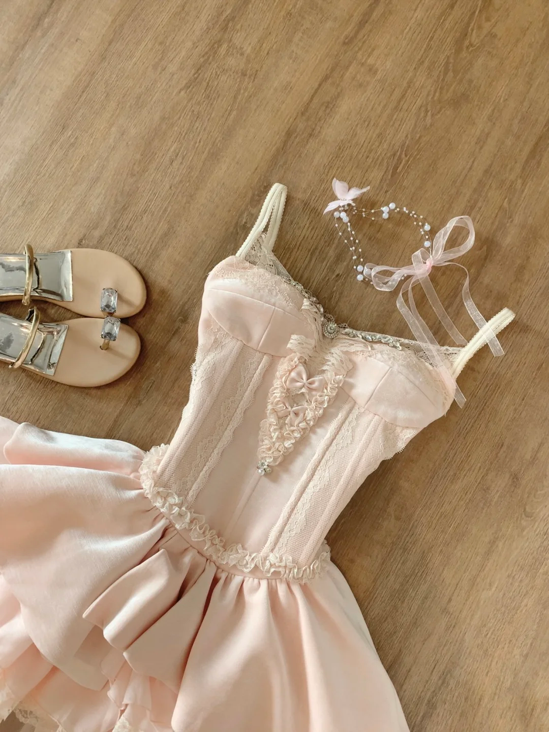 A Line Light Pink Sweet Birthday Dress Short Party Dresses