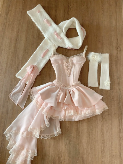 A Line Light Pink Sweet Birthday Dress Short Party Dresses