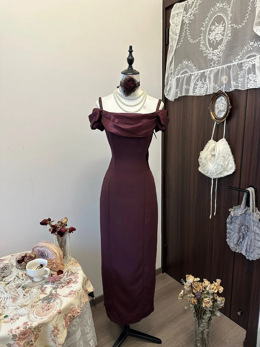 Elegant Sheath Prom Dress Long Formal Evening Party Dress with Bow