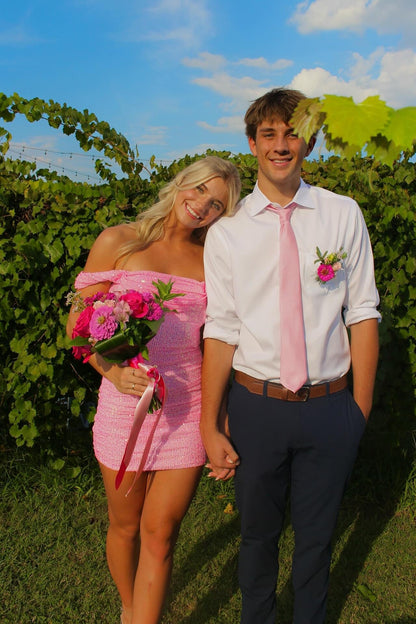 Off the Shoulder Pink Ruched Sequin Short Dresses Sparkly Dress Outfit