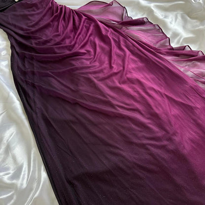 Charming Purple Gradient Long Prom Dress Wed Dress Formal Gown
