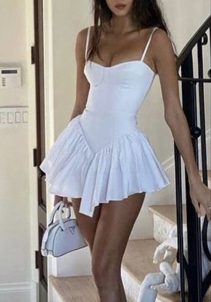 White 18th Birthday Dresses Short Chiffon Birthday Outfits