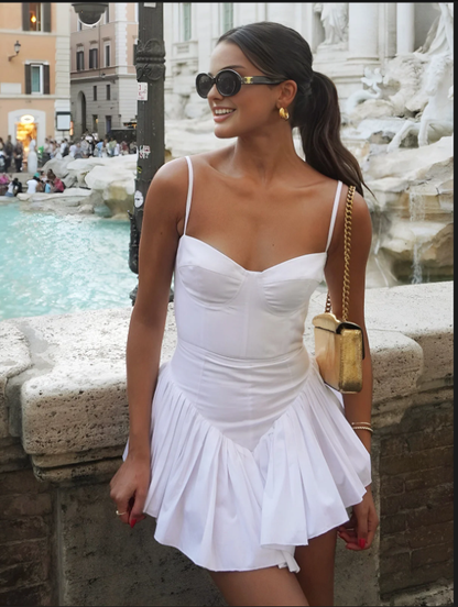 White 18th Birthday Dresses Short Chiffon Birthday Outfits