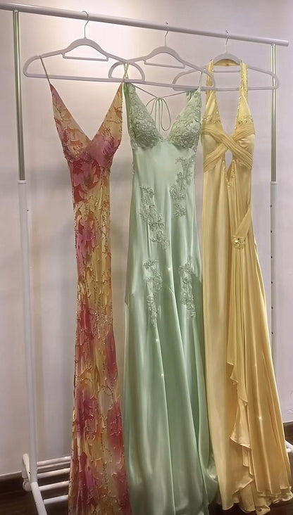 Chic Mermaid Satin Prom Dress Long Lady Dress for Party