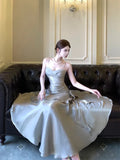Modest Mermaid Long Prom Dresses Spaghetti Straps Birthday Party Dress Evening Gowns