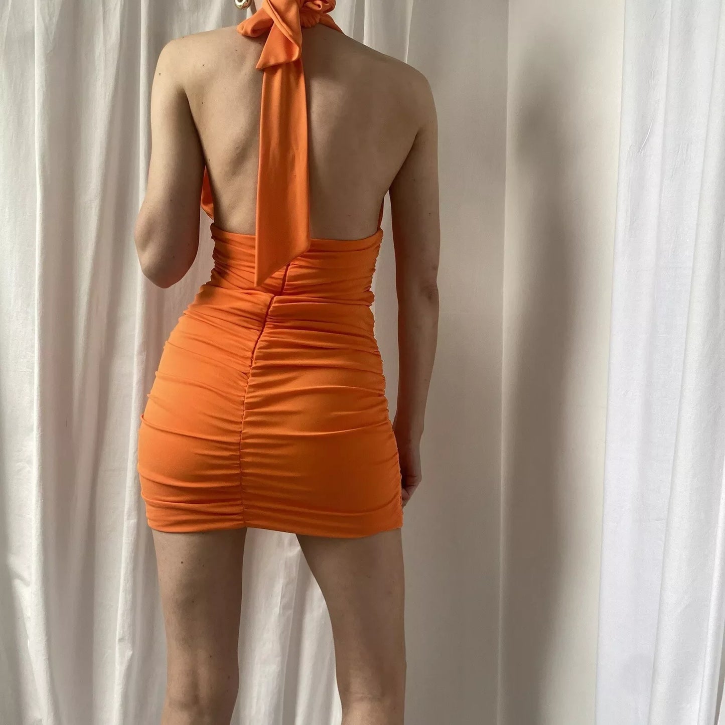 Fancy Short Orange Dress Outfit Casual Hoco Dresses