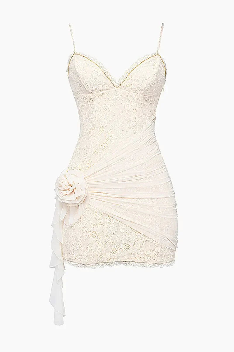 Sexy Lace V-neck Sling Bodycon Homecoming Dress Short