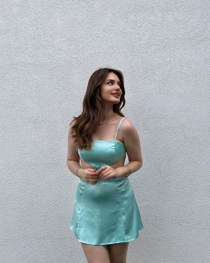 Sexy Mint Green Satin Mini 17th Birthday Dress Outfit Wedding Guest Short