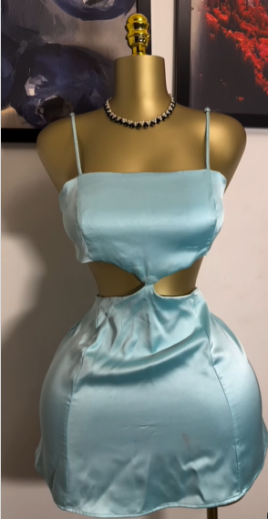 Sexy Mint Green Satin Mini 17th Birthday Dress Outfit Wedding Guest Short