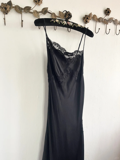 Sexy Spandex Satin Party Dresses Wedding Guest Dress with Slit