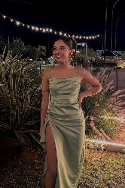 High Slit Dresses Prom Long Strapless Ruched Wedding Party Outfit