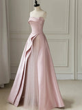 Elegant Strapless Formal Evening Dresses Long Event Party Dress