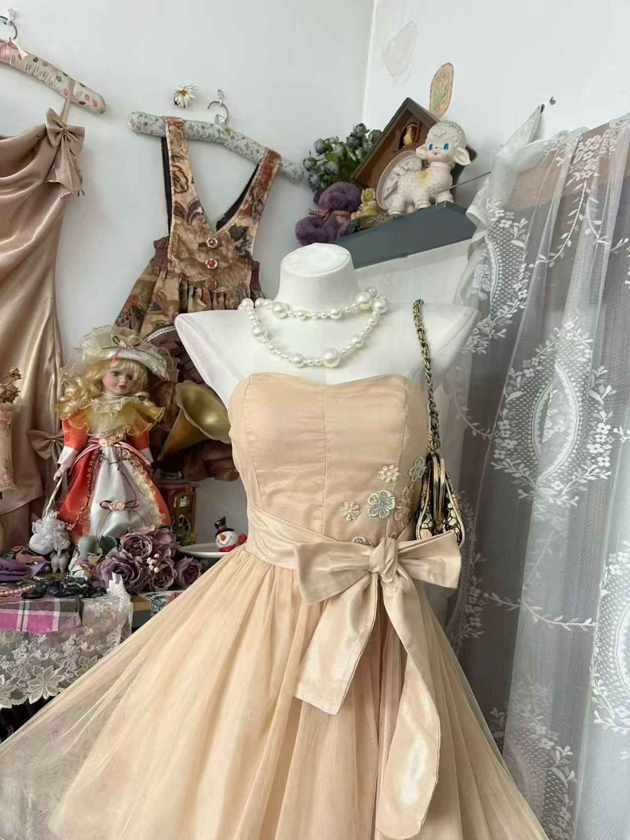 Vinatge A Line Short Party Dresses Short Birthday Dress