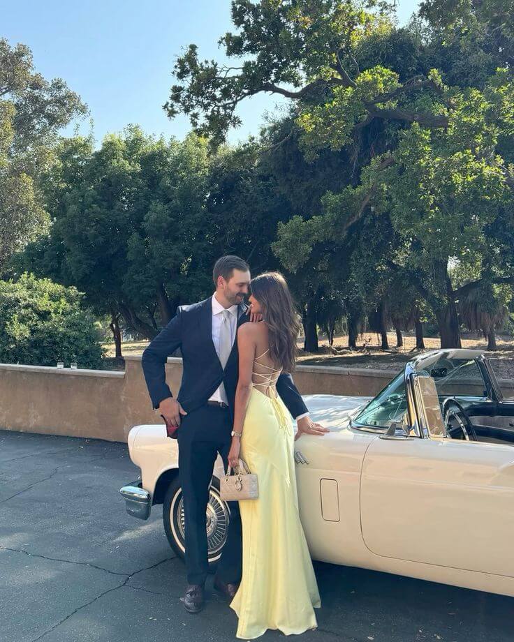 Yellow Straps Prom Dress Simple Formal Gown Elegant Evening Party Dresses