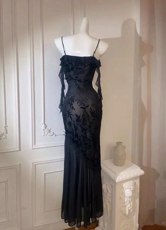 Black Dress Outfit Party Formal Wedding Guest Dresses