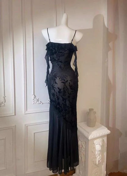 Black Dress Outfit Party Formal Wedding Guest Dresses