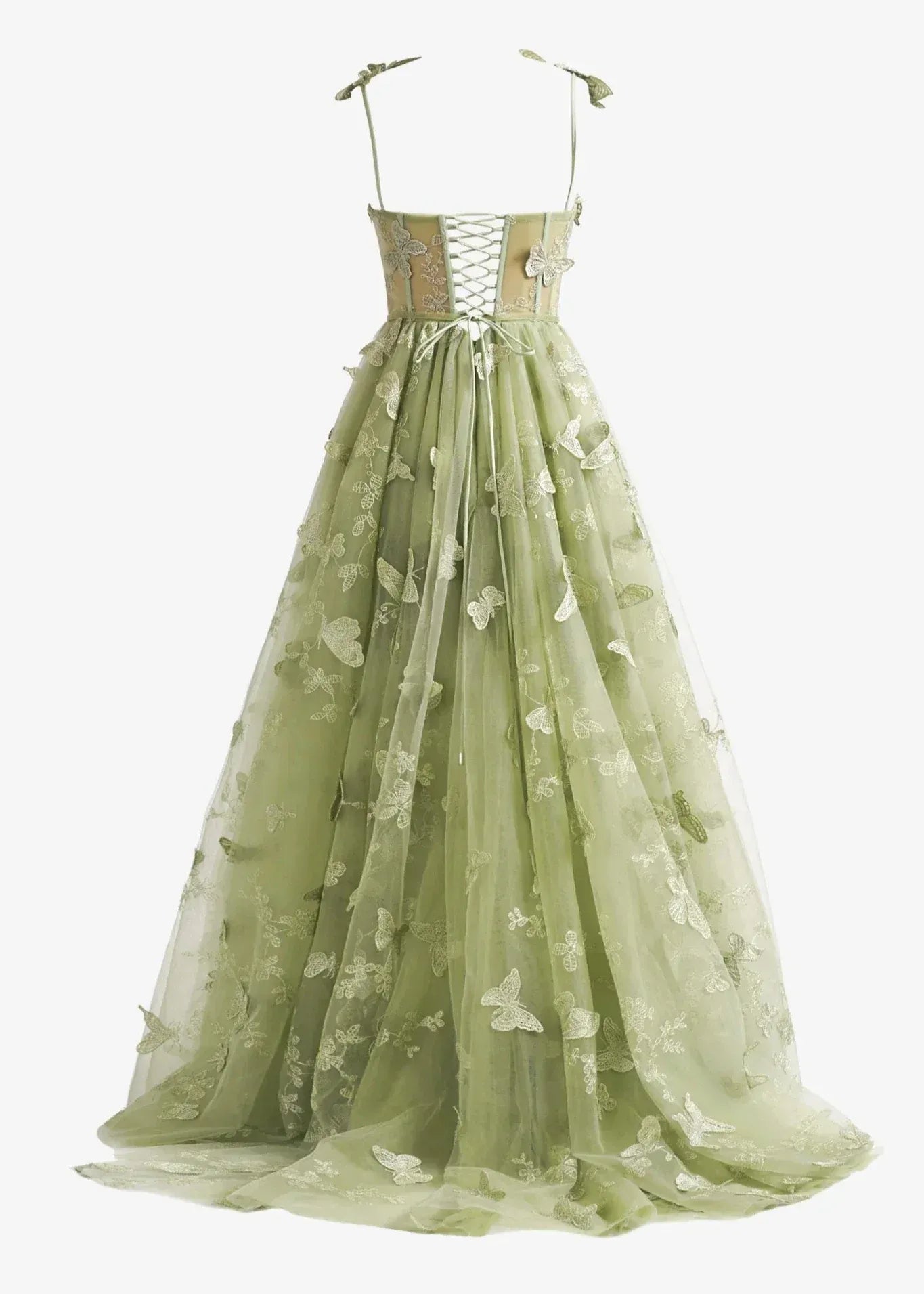 Fairtale Prom Dress Green Elegant Lace Maxi Dresses with Slit jkprom Fairtale Prom Dress Green Elegant Lace Maxi Dresses with Slit jkprom