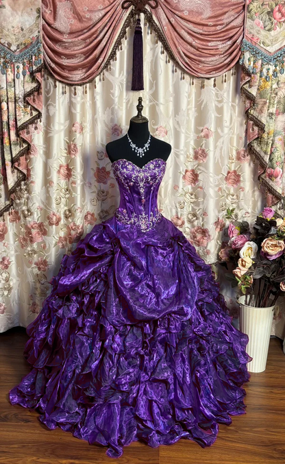Luxury Long Ball Gown Prom Dress Sweet 15 Dresses Quinceanera
