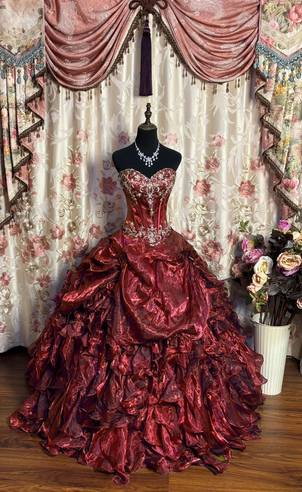 Luxury Long Ball Gown Prom Dress Sweet 15 Dresses Quinceanera