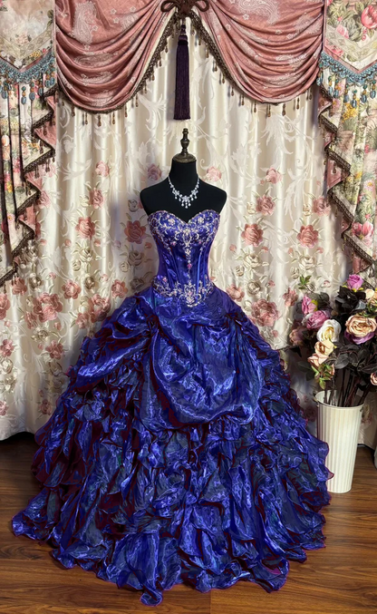 Luxury Long Ball Gown Prom Dress Sweet 15 Dresses Quinceanera