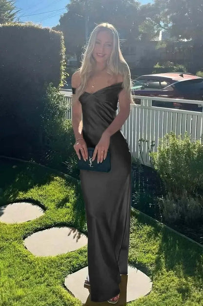Long Prom Dresses Elegant Off the Shoulder Formal Evening Gowns