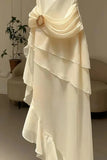 Elegant Irregular Graduation Dress Long Maxi Prom Gown