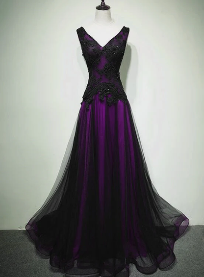 strapless open back dress Gothic Belle Red/Black Upscale Fantasy Gown