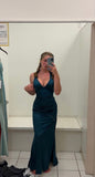 Mermaid Birthday Party Dresses Green Long Prom Dress