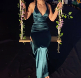 Mermaid Birthday Party Dresses Green Long Prom Dress