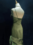 Best Green Prom Dresses Mermaid Strapless Long Birthday Gala Gown