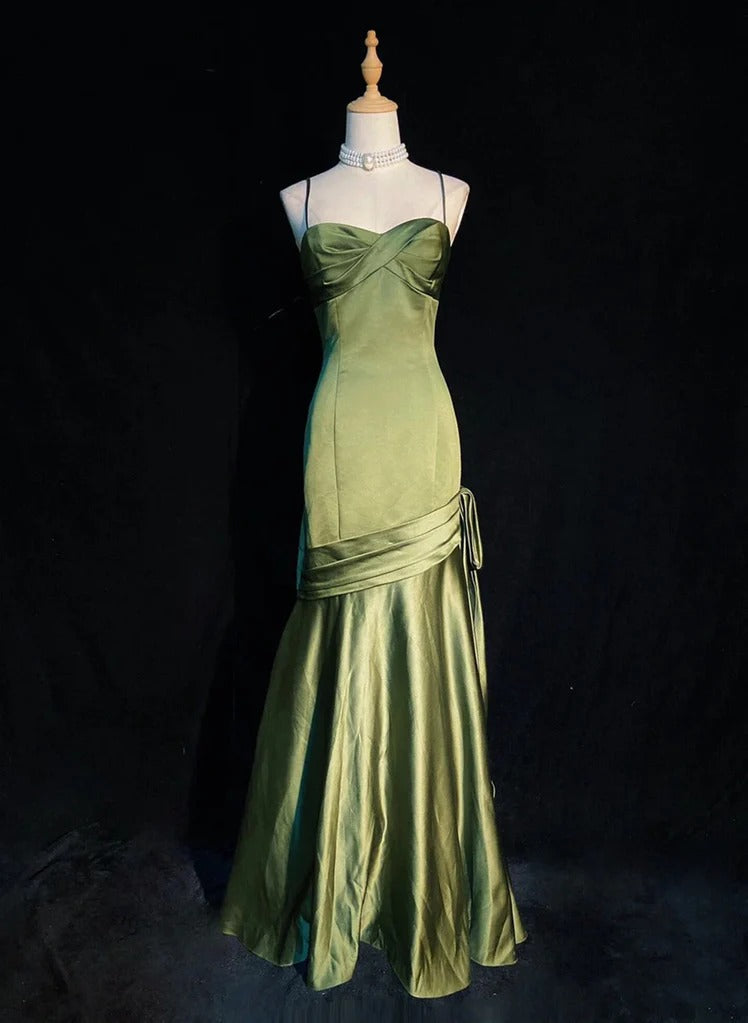 Best Green Prom Dresses Mermaid Strapless Long Birthday Gala Gown