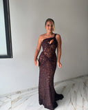 Modest Lace Prom Dresses Long Sleeves Formal Gown