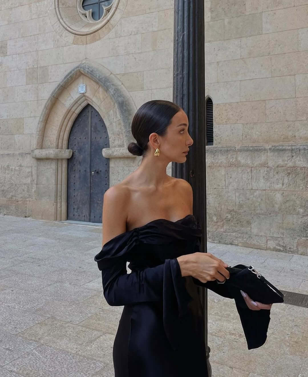 Black Long Sleeves Prom Dresses Strapless Mermaid Formal Evening Outfit