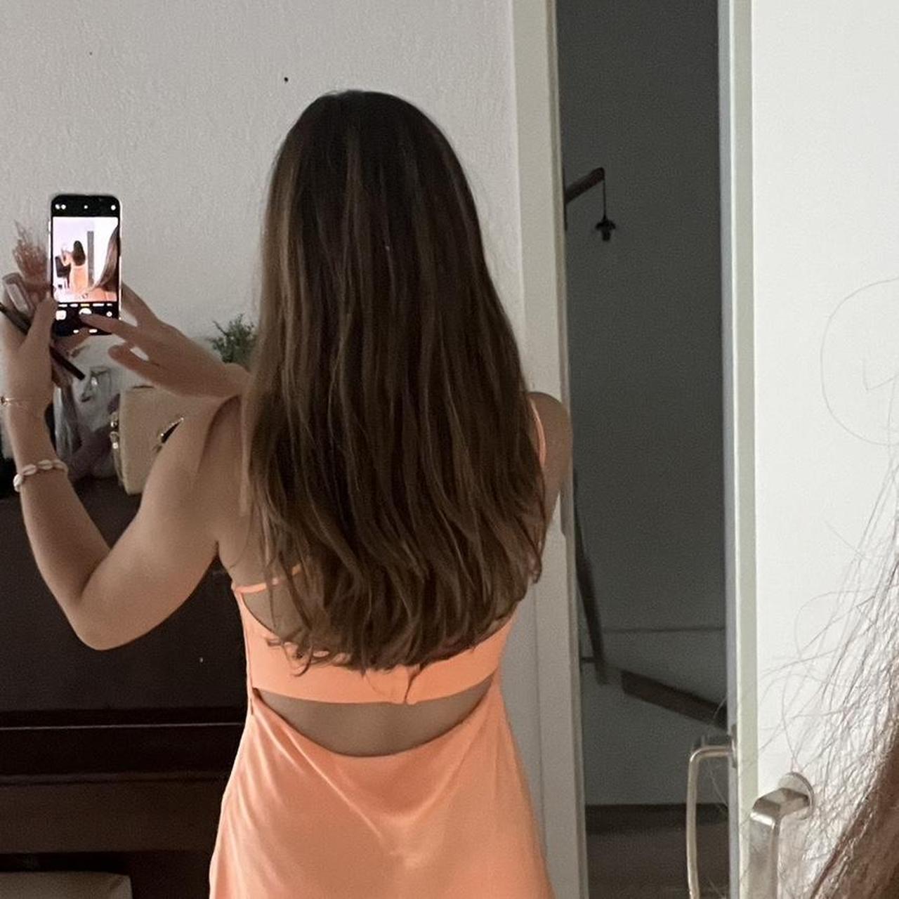 Modest Orange Satin Short Formal 8Th Grade Homecoming Dresses Hoco Backless Cocktail Outfits
