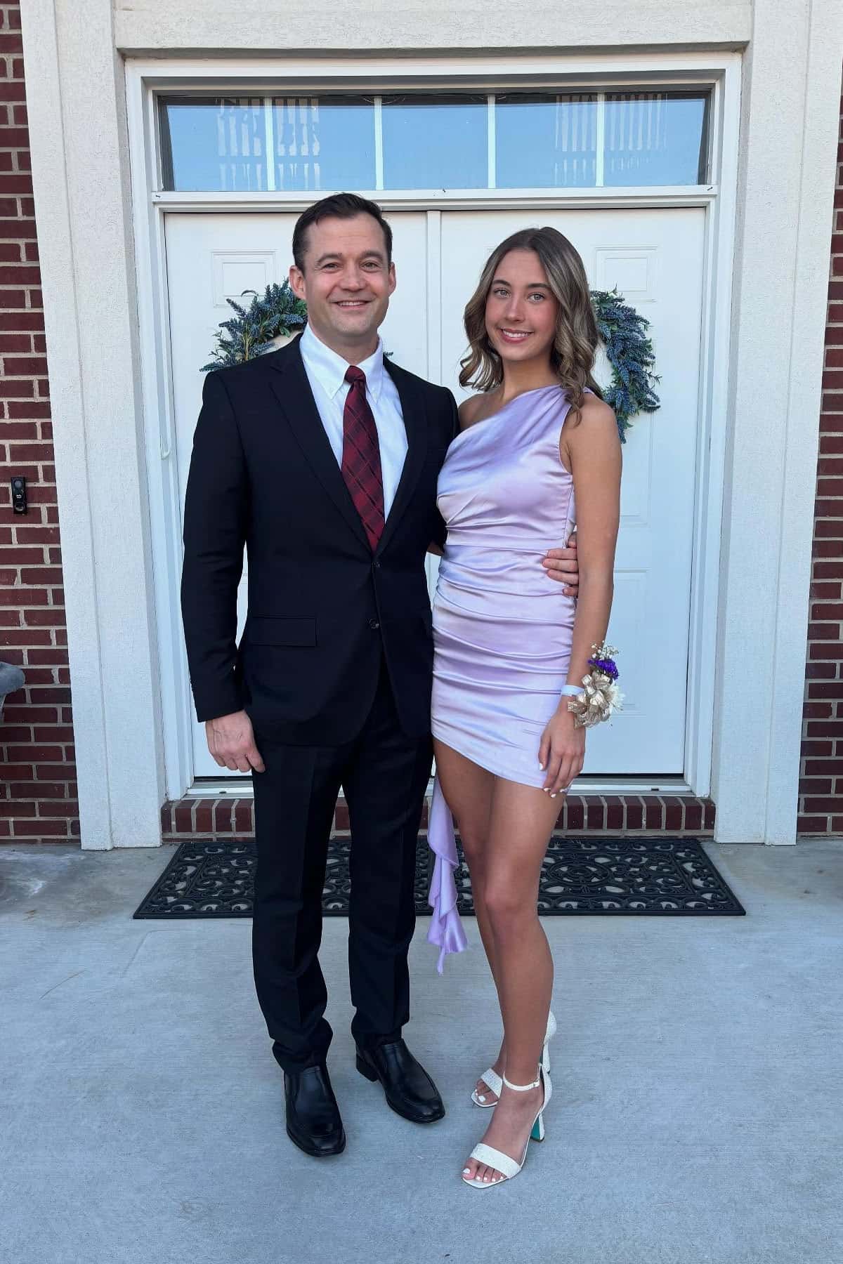 Orange One Shoulder Short Formal Dresses Tight Cocktail Gown