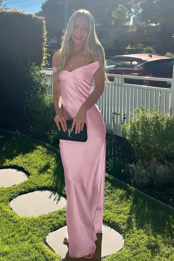 Long Prom Dresses Elegant Off the Shoulder Formal Evening Gowns