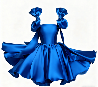 Ball Gown Spaghetti Straps Satin Short Mini Formal 8Th Grade Homecoming Dress Birthday Outfits