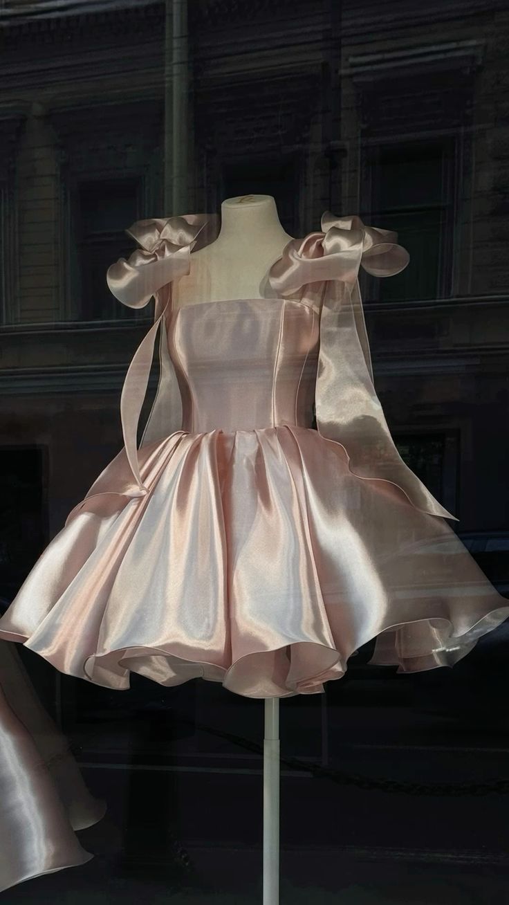 Ball Gown Spaghetti Straps Satin Short Mini Formal 8Th Grade Homecoming Dress Birthday Outfits