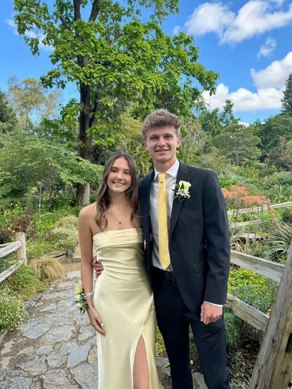 Yellow Prom Dresses, Elegant Dress for Graduation