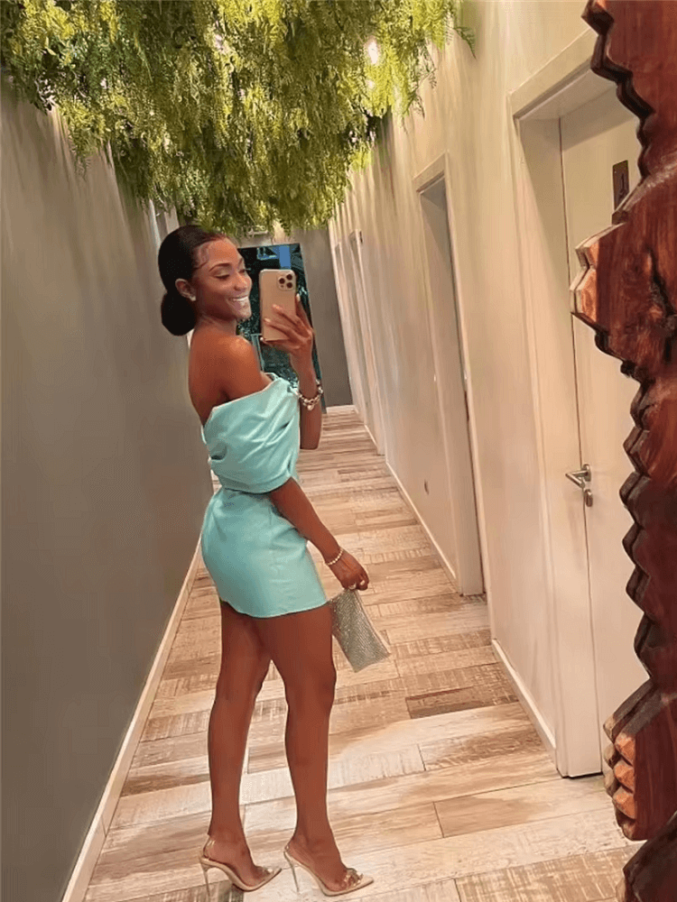 Classy Elegant Short Party Dresses Night Women Off the Shoulder Cocktail Dress