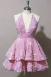 Sexy 17th Birthday Dresses Short Pink Homecoming Dress Birthday Outfits