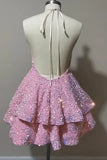 Sexy 17th Birthday Dresses Short Pink Homecoming Dress Birthday Outfits