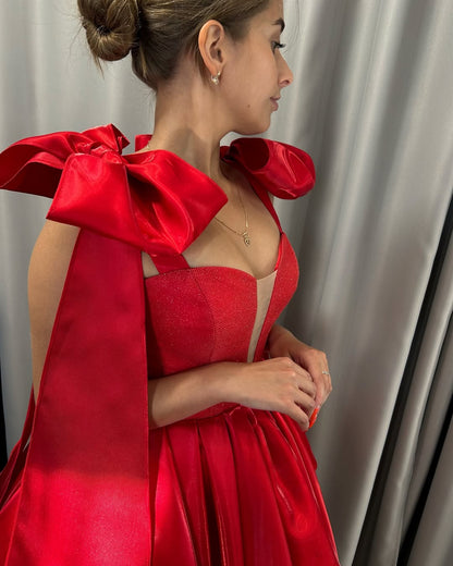 Short Red Prom Dresses Strapless Ball Gown Cocktail Dress