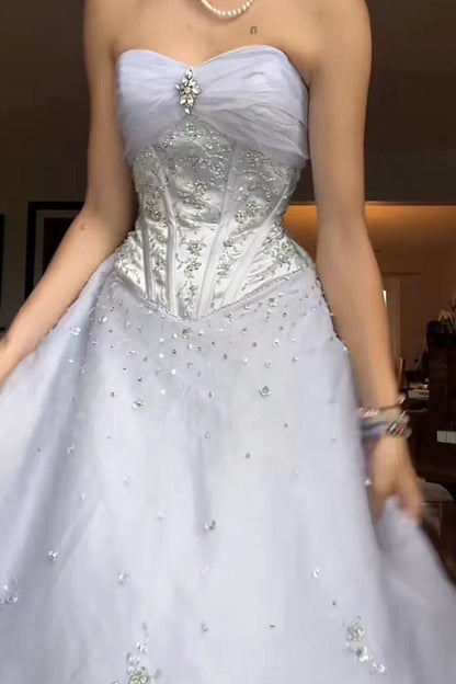 Pretty Prom Dress Long Princess Birthday Evening Gown