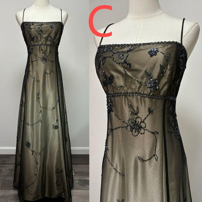 Vintage Blue Gradient Empire Prom Dresses Backless Romantic Beaded Evening Dresses