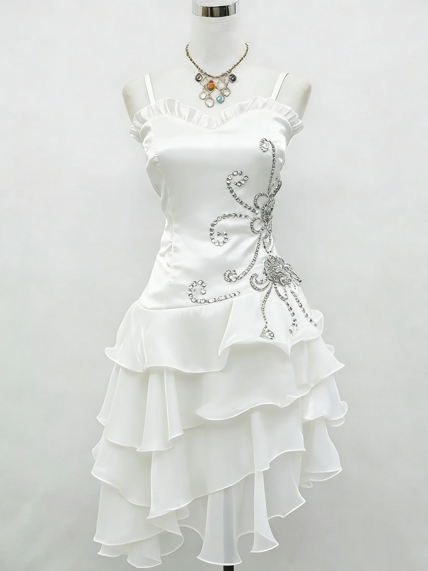 A Line Black Ruffle Short Prom Dress Homecoming Dresses